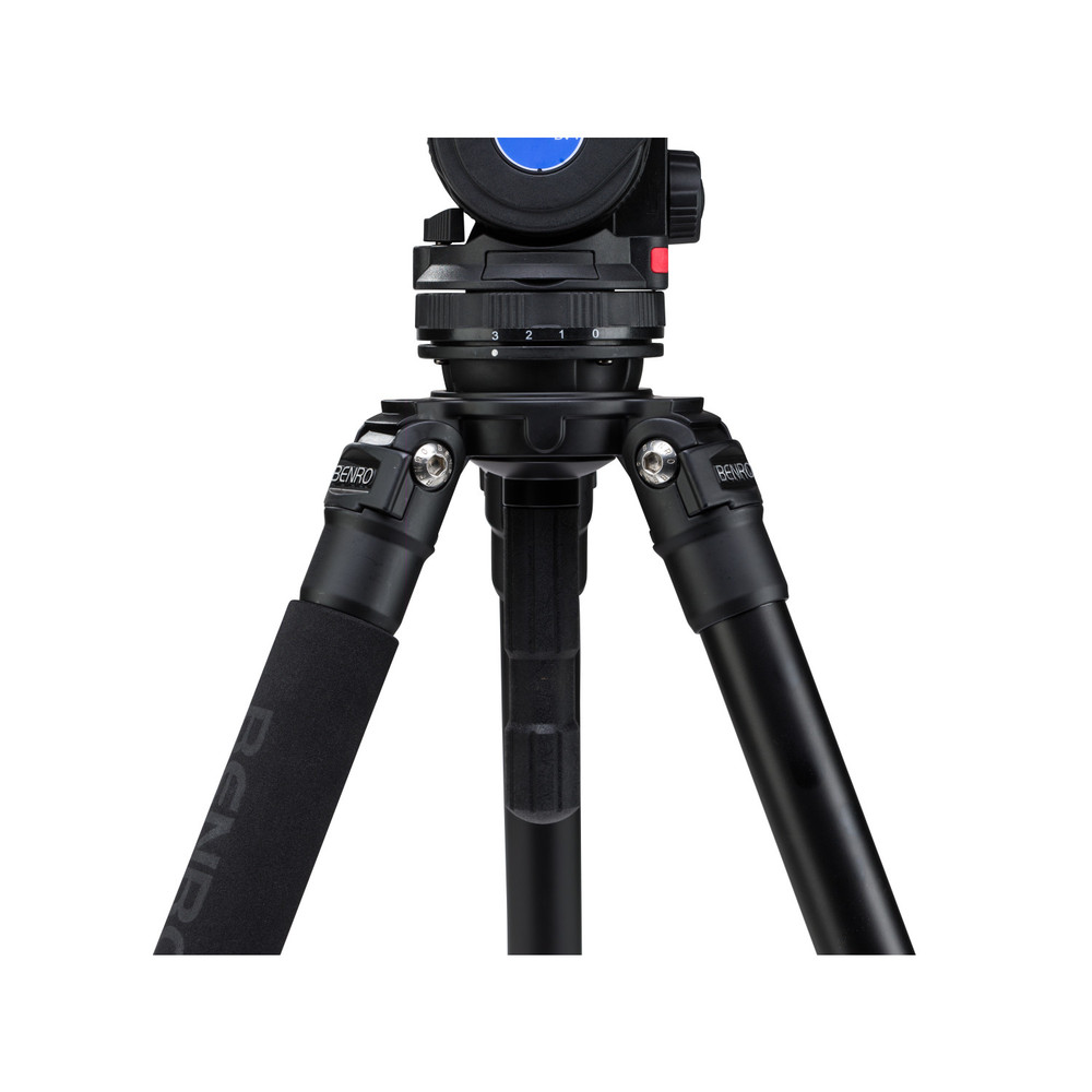 Benro C373F Series 3 CF Video Tripod & BV6H Head - 3 Leg Sections, Flip Lock Leg Release