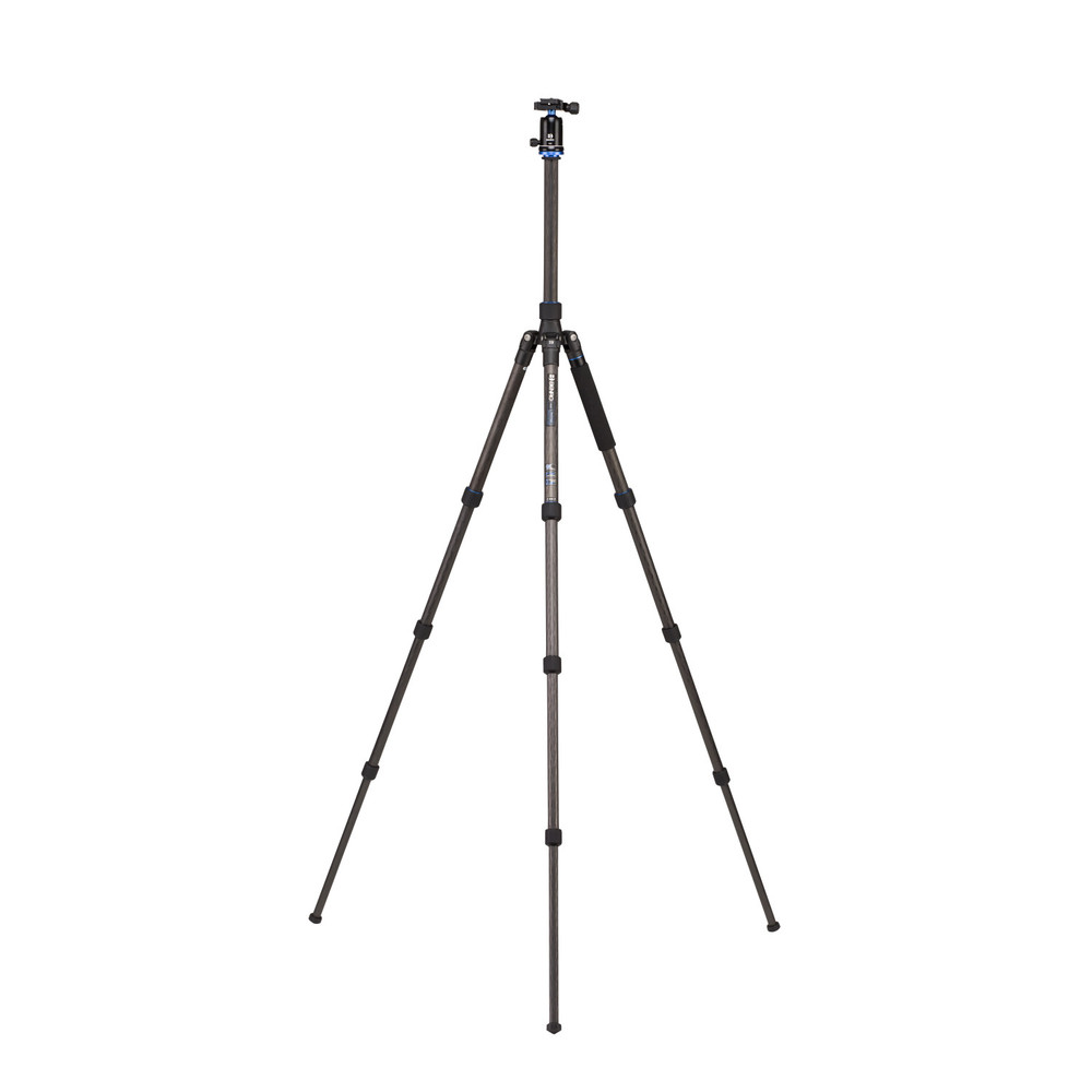 Benro Travel Angel 9X CF Series 2 Tripod Kit, 4 Section, Twist Lock, V1 Head, Monopod Conversion