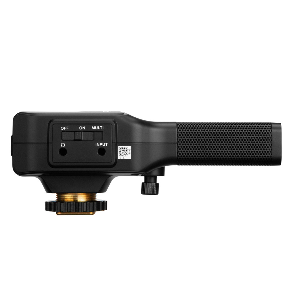 Saramonic Vmic4 Dual-Capsule AAA-Powered On-Camera Mic w/ HP Out, Mic In, Furry Windscreen, TRS & TRRS Cables