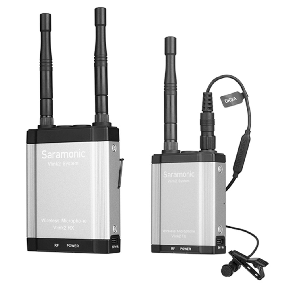 Saramonic Vlink2 Kit 1 Wireless Lavalier Mic System w/ IFB Talkback, Dual Receiver, DK3 Lav, Hard Case & More Saramonic Vlink2 Kit 1 Wireless Lavalier Mic System w/ IFB Talkback, Dual Receiver, DK3 Lav, Hard Case & More