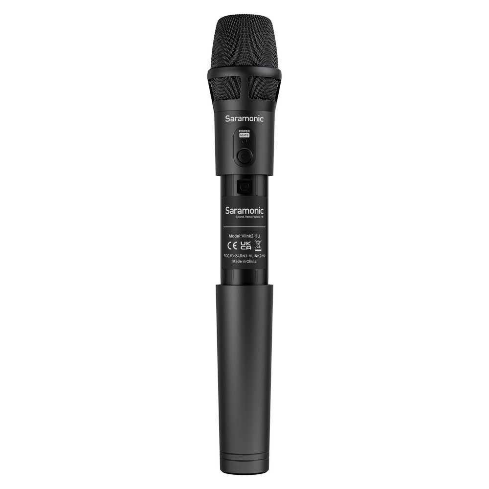 Saramonic Vlink2 HU Wireless Cardioid Handheld Transmitter for Vlink2 Wireless System w/ Li-Ion or 2x AA Power