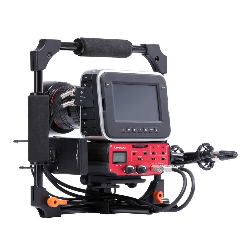 Saramonic BMCC-A01 2-Channel XLR On-Camera Adapter & Mixer for Blackmagic Cinema & Production 4K Cameras (Open Box)