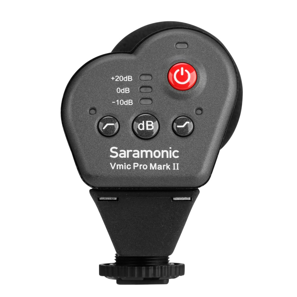 Saramonic Vmic Pro mkII Advanced Supercardioid Shotgun w/ 3.5mm Out, Level Control, Low-Cut, High Boost & HP