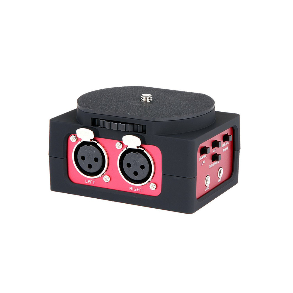 Saramonic SR-AX101 Battery-Free 2-Channel On-Camera XLR & 1/8“ (3.5mm)  Audio Mixer for DSLR, Mirrorless & Video Cameras (Open Box)