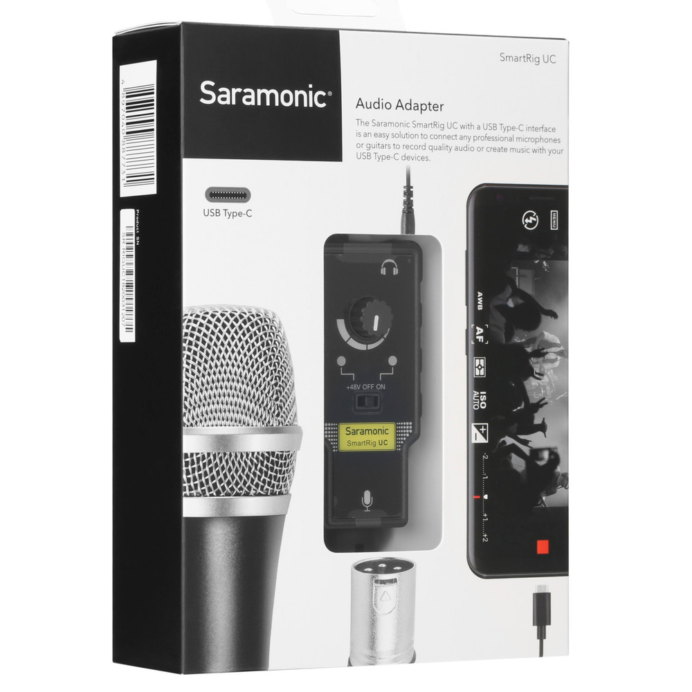 Saramonic SmartRig-UC Professional USB-C Audio Interface with XLR & 1/4" Inputs for Mobile Devices & Computers (Open Box)