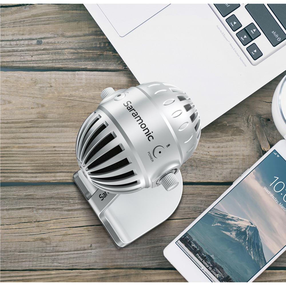 Saramonic SmartMic MTV550 Large Diaphragm Desktop Studio Mic w/ 5 Modes & HP Out for Computers, iOS & Android (Open Box)