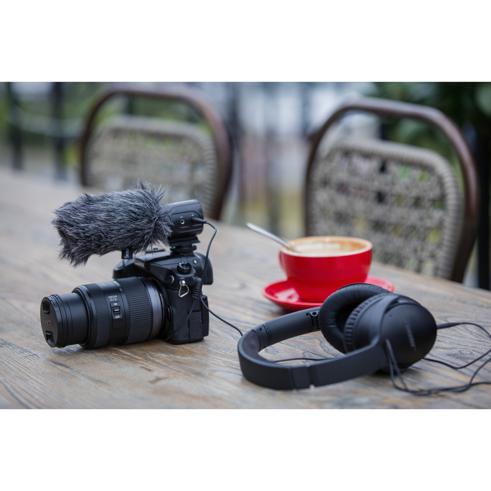 Saramonic SR-M3 On-Camera Shotgun Microphone with Headphone Output & 1/8" (3.5mm) Mic Input for DSLR, Mirrorless & Video Cameras (Open Box)