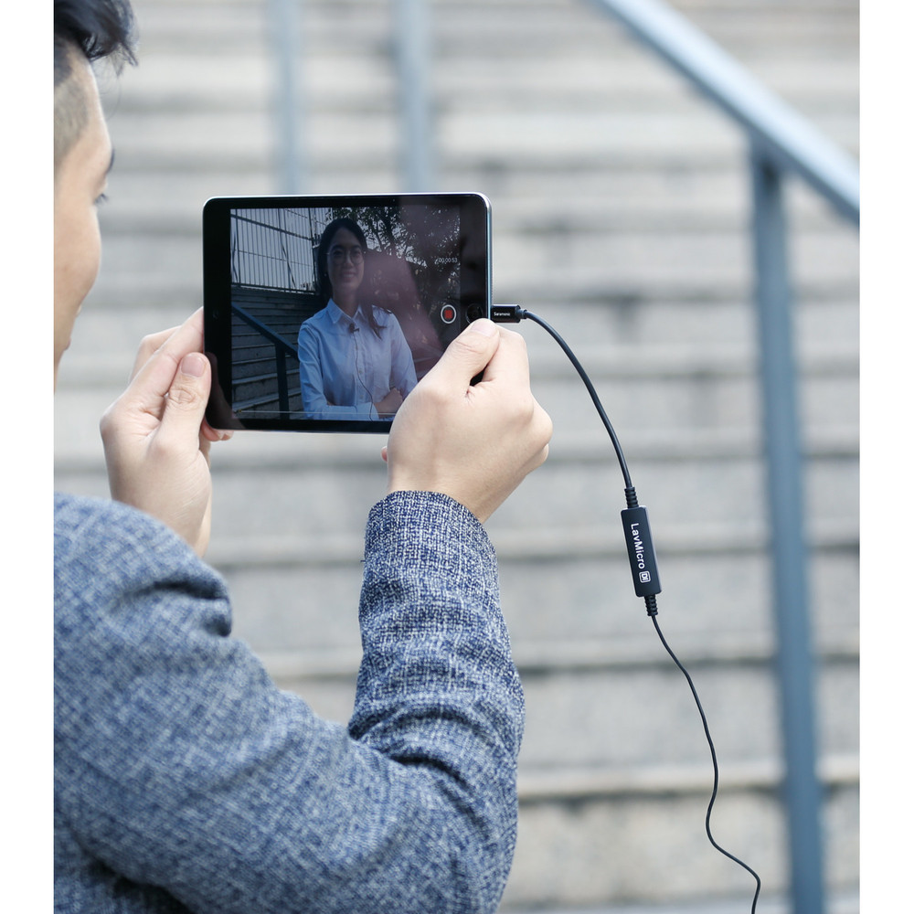 Saramonic LavMicro Di Omnidirectional Lavalier Mic with Lightning for iPhone & iPad with 6.25' (1.9m) Cable