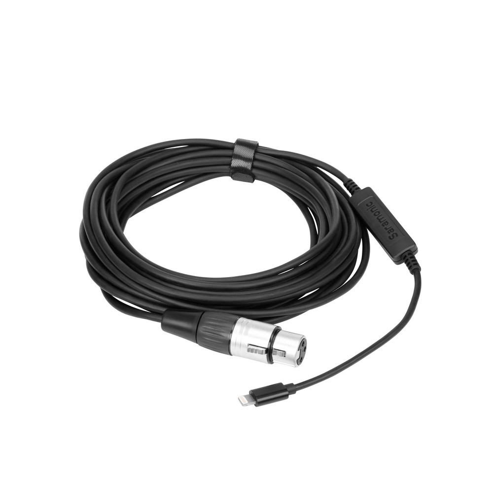 Saramonic LC-XLR XLR Female to Apple Lightning Microphone Interface Cable for iPhone & iPad 19.7' (6m) (Open Box)