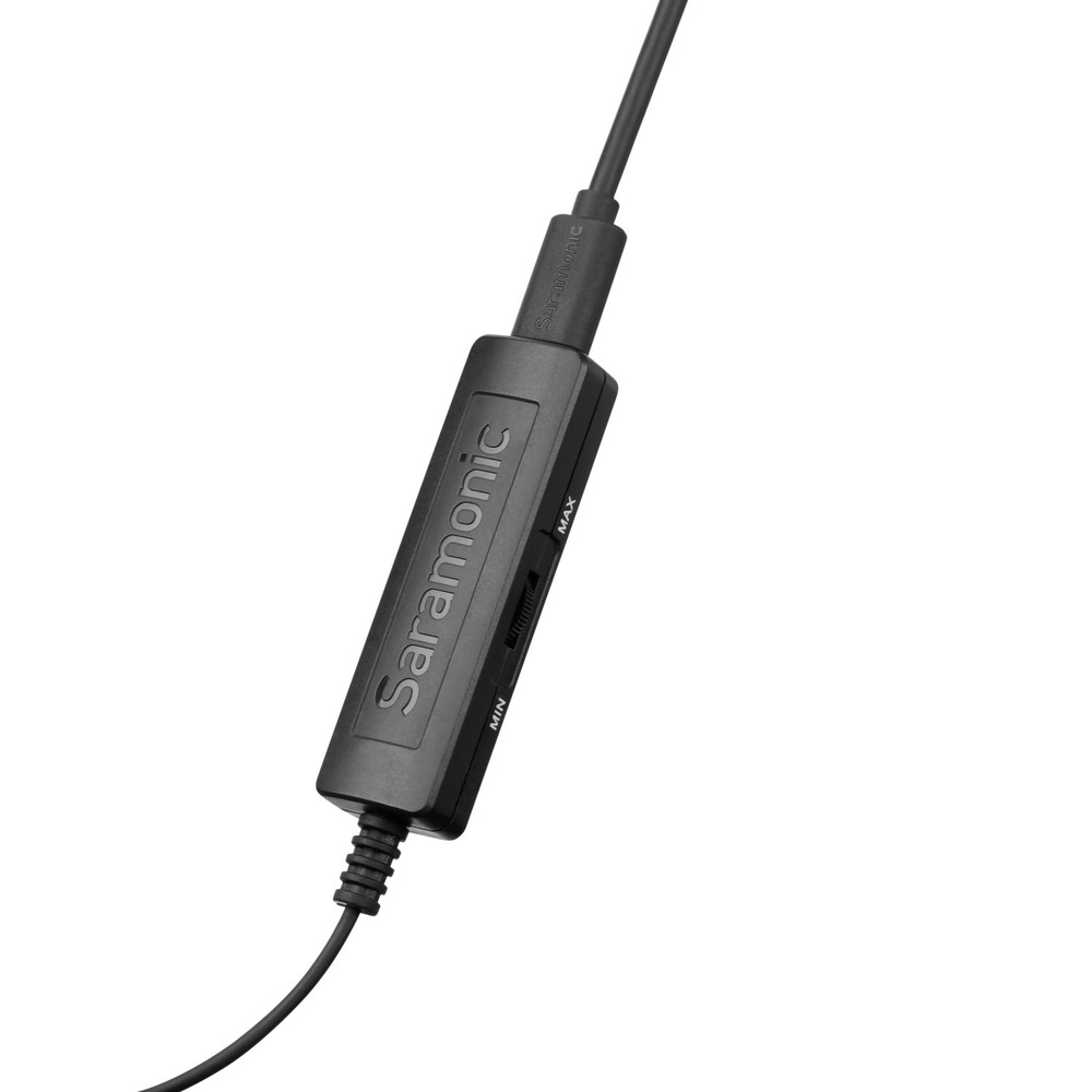 Saramonic LavMicro+DC Universal Digital Lavalier (Lightning, USB-C & USB-A) w/ Headphone Out & Level Control (Open Box)