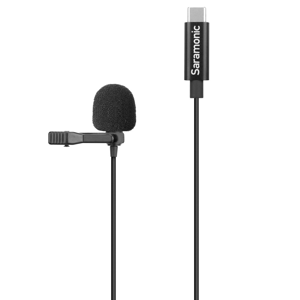 Saramonic LavMicro U3B Lavalier Mic w/ 19.7' (6m) USB-C Cable & 90˚ Adapter for Mobile Devices & Computers (Open Box)