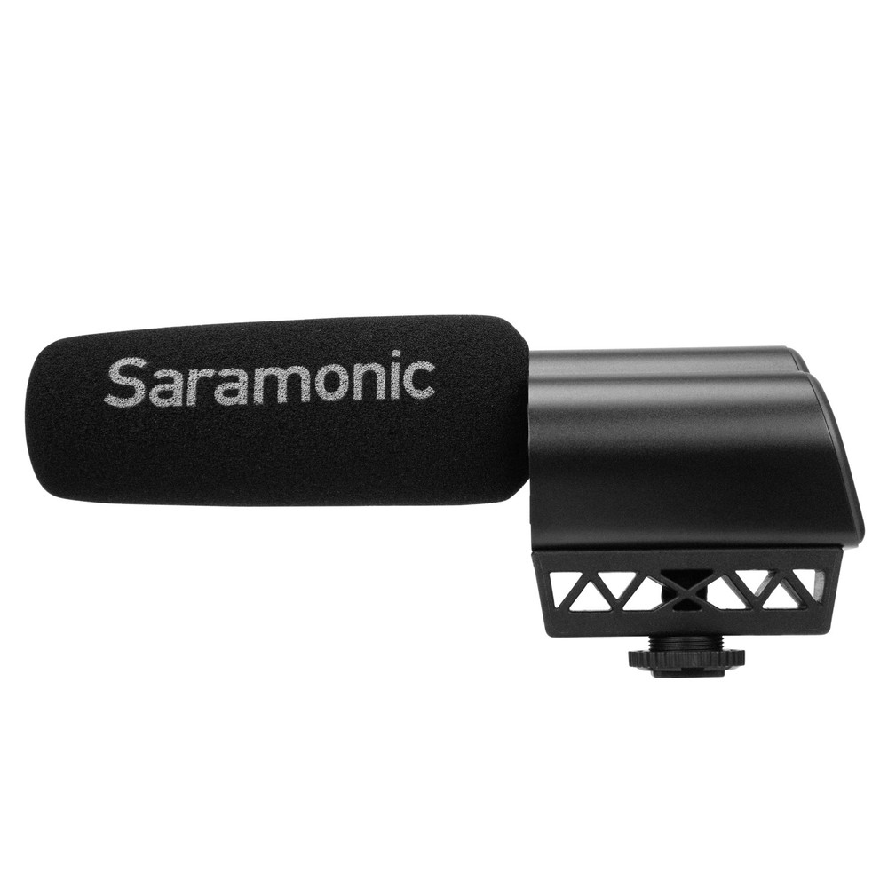 Saramonic Vmic mkII On-Camera Shotgun Mic w/ 3.5mm Out, 3-Stage Level Control, Low-Cut, High Boost & HP Out