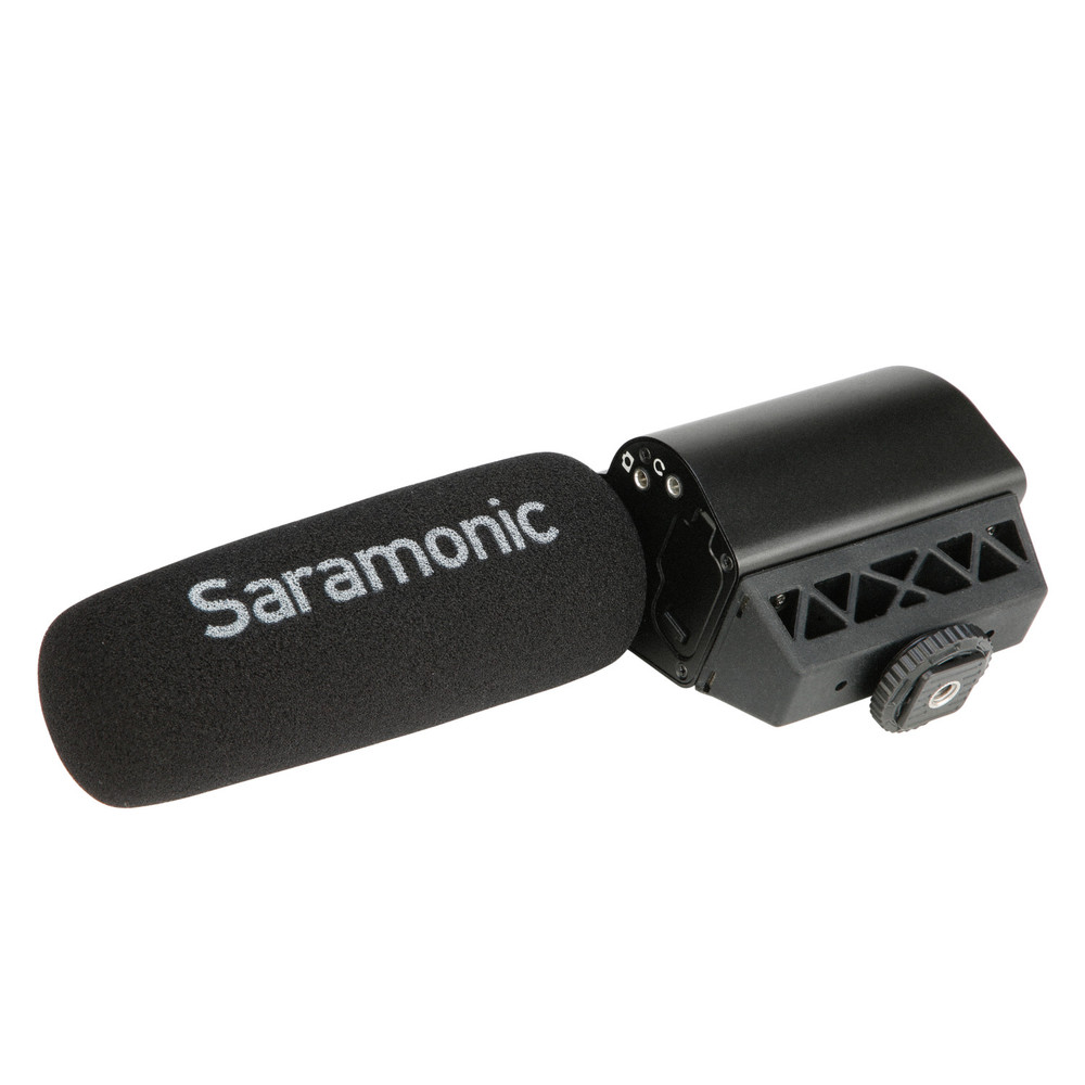 Saramonic Vmic mkII On-Camera Shotgun Mic w/ 3.5mm Out, 3-Stage Level Control, Low-Cut, High Boost & HP Out