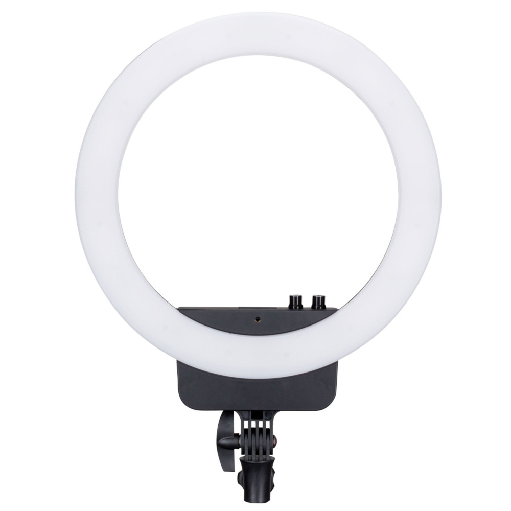 Nanlite Halo 16 Bicolor 16in LED AC/Battery Ring Light with USB Power Passthrough Base Kit