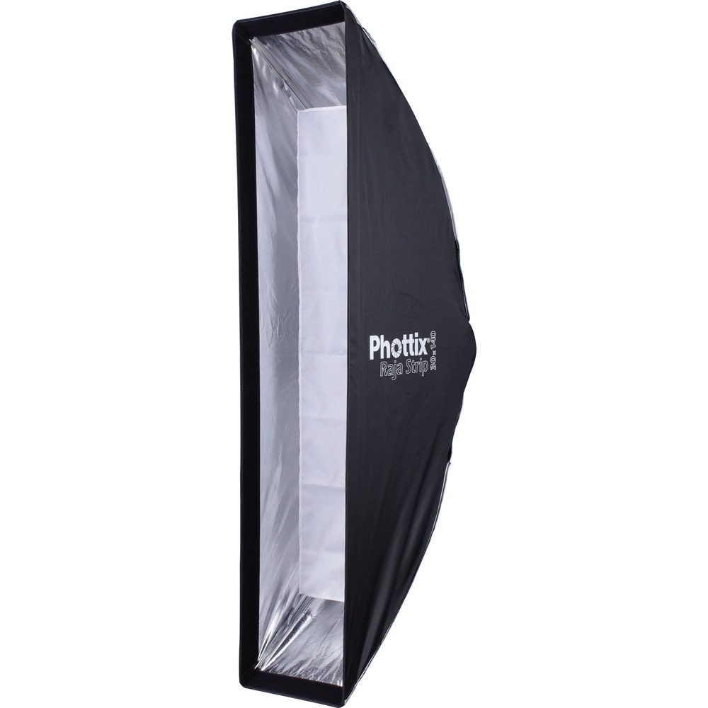 Phottix Raja Quick-Folding Strip Softbox 12x55in (30x140cm) (Open Box)