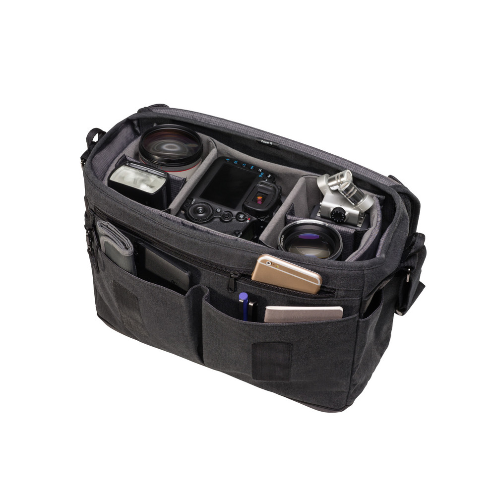 Tenba Cooper 15 DSLR Messenger Bag - Gray (Open Box)
