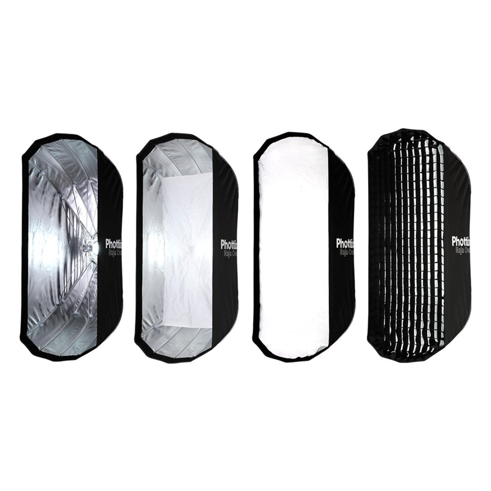 Phottix Raja Oval Quick-Folding softbox 20x47in (50x120cm) (Open Box)