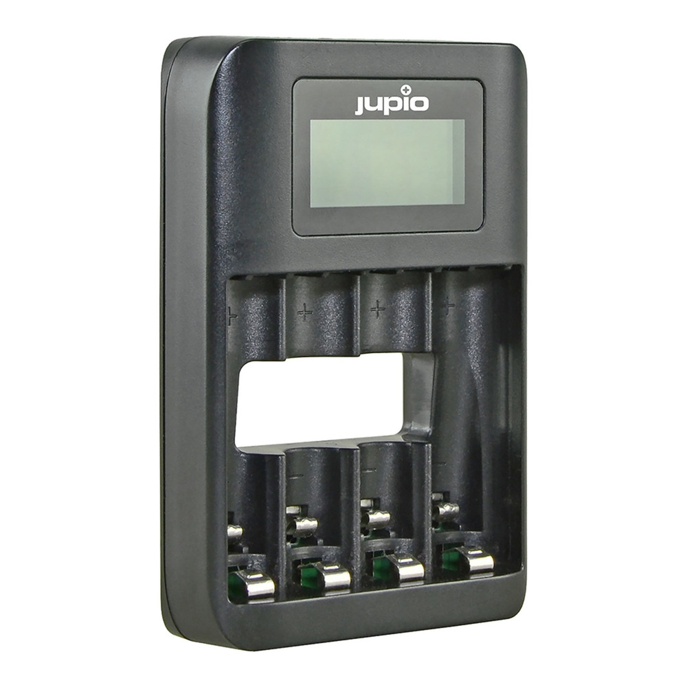 Jupio USB 4-slots Battery Fast Charger LCD