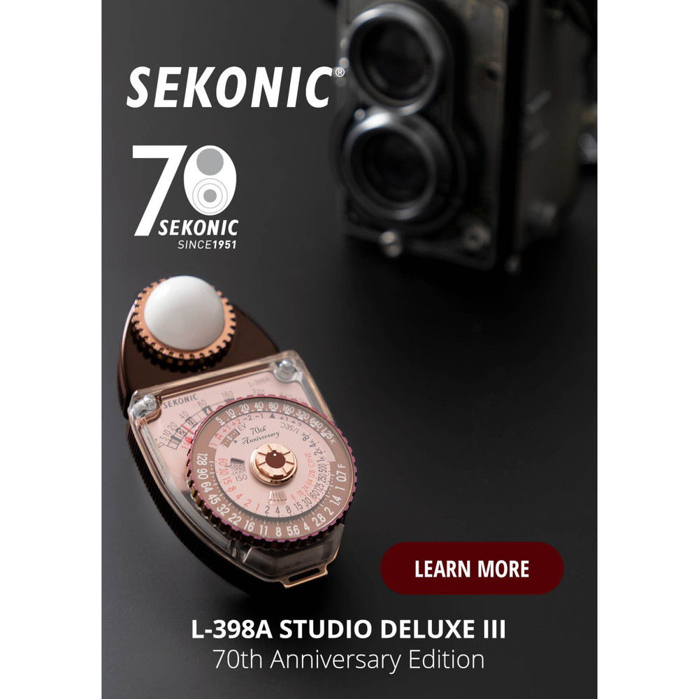 Sekonic L-398A STUDIO DELUXE III 70th Anniversay Edition Analog Light Meter (401-395)