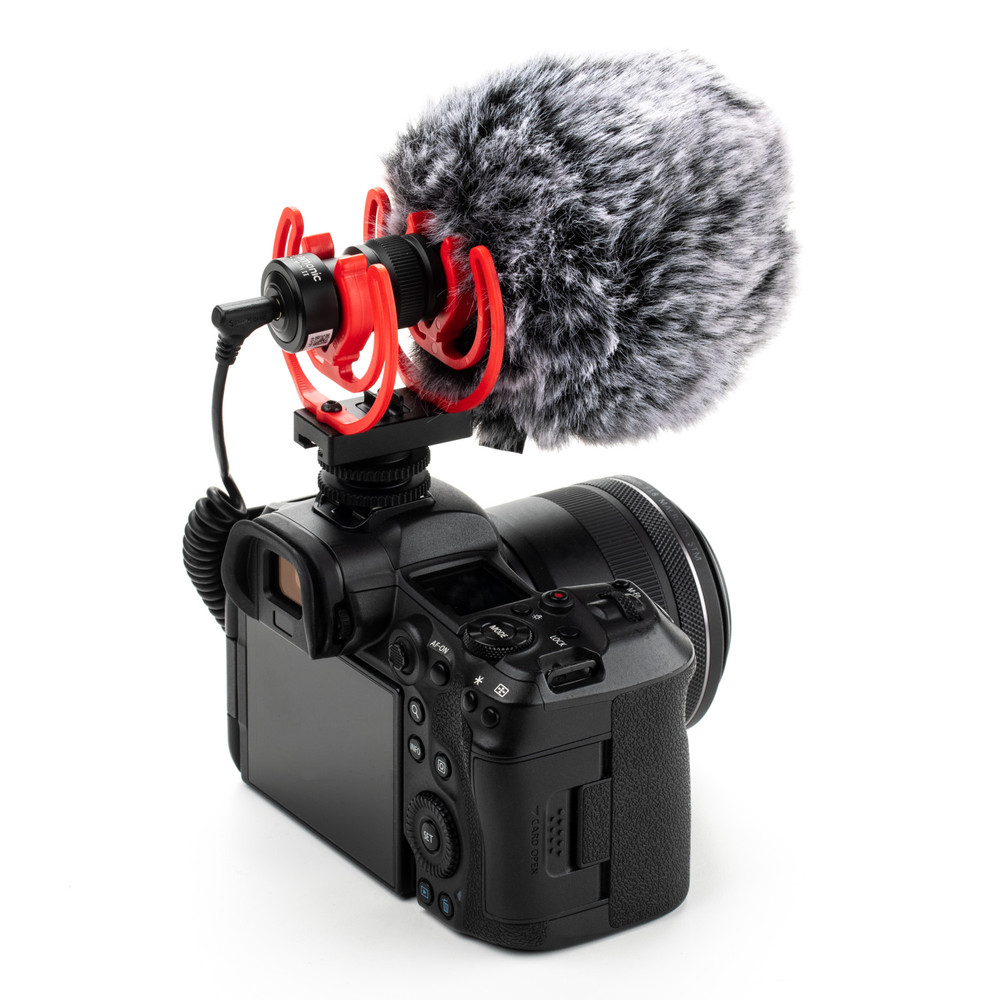 Saramonic Vmic Mini II Camera-Mount Shotgun Microphone with Dual Rycote Lyre Suspension & Furry Windscreen