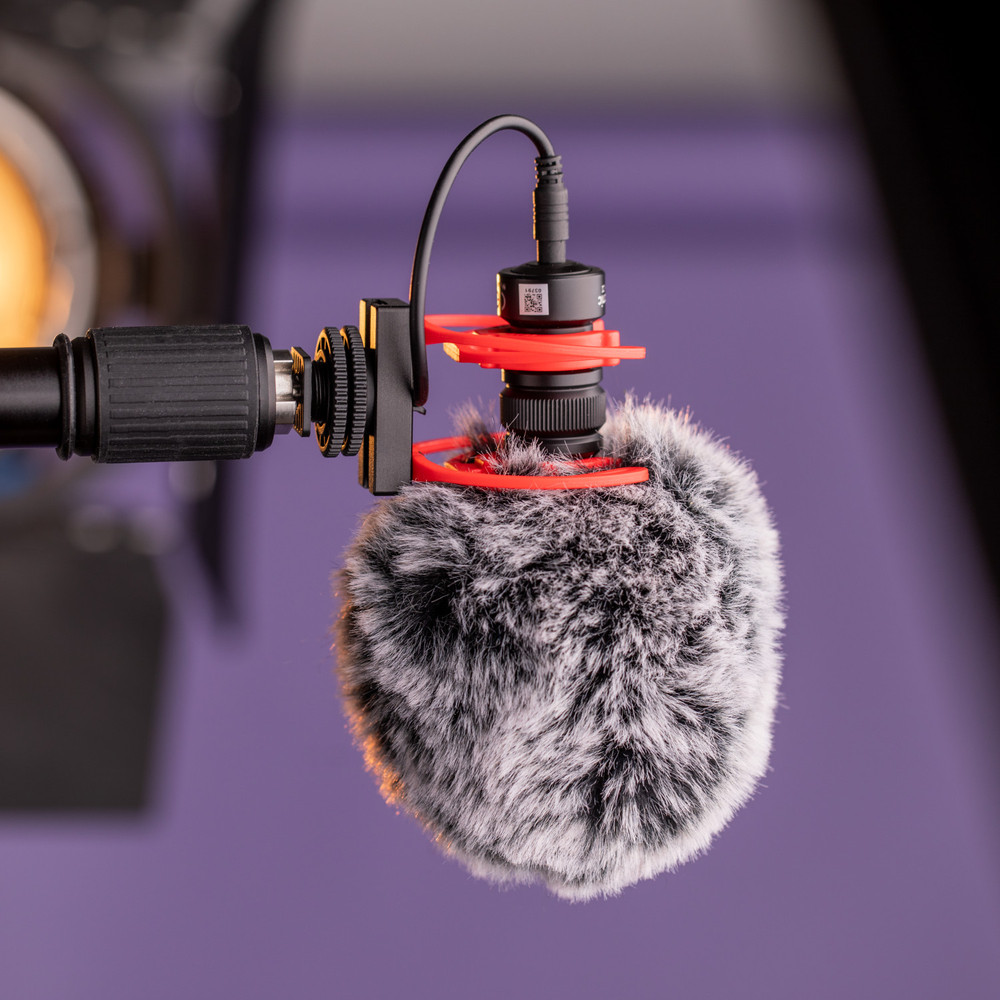 Saramonic Vmic Mini II Camera-Mount Shotgun Microphone with Dual Rycote Lyre Suspension & Furry Windscreen