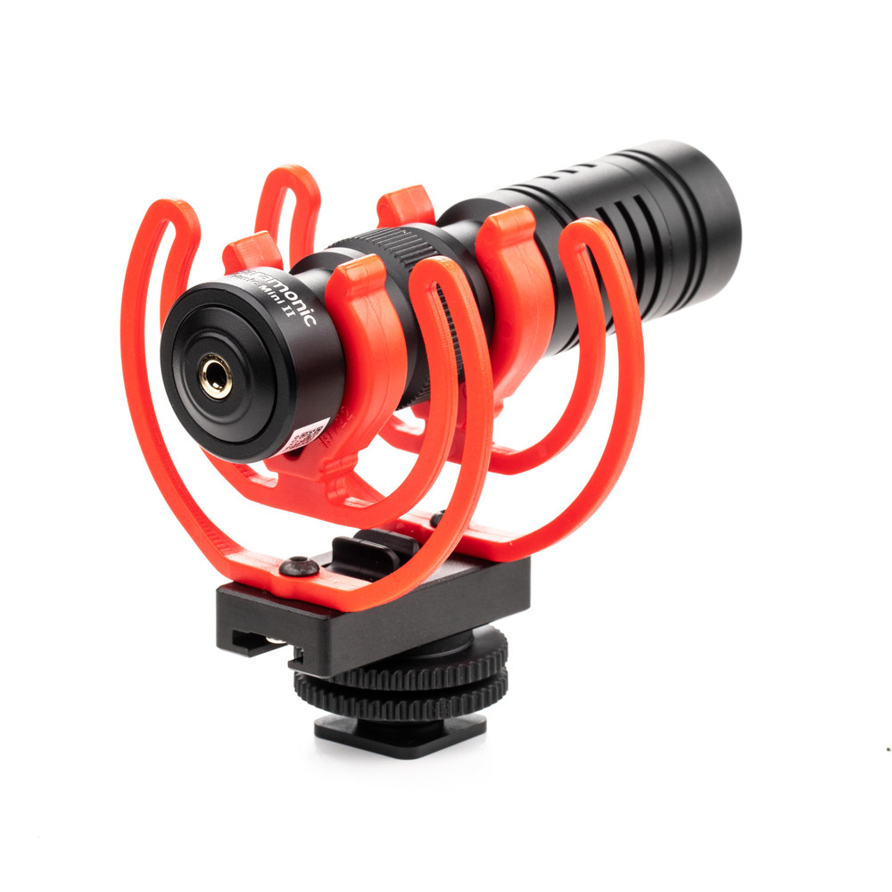 Saramonic Vmic Mini II Camera-Mount Shotgun Microphone with Dual Rycote Lyre Suspension & Furry Windscreen