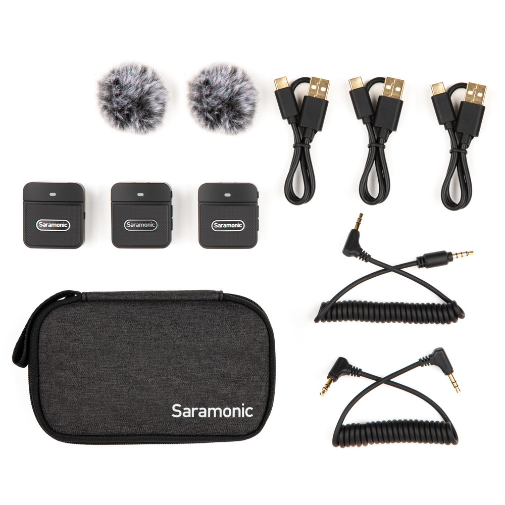 Saramonic Blink 100 B2 Ultra-Portable 2-Person Clip-On Wireless Microphone System for Cameras & Mobile Devices Saramonic Blink 100 B2 Ultra-Portable 2-Person Clip-On Wireless Microphone System for Cameras & Mobile Devices