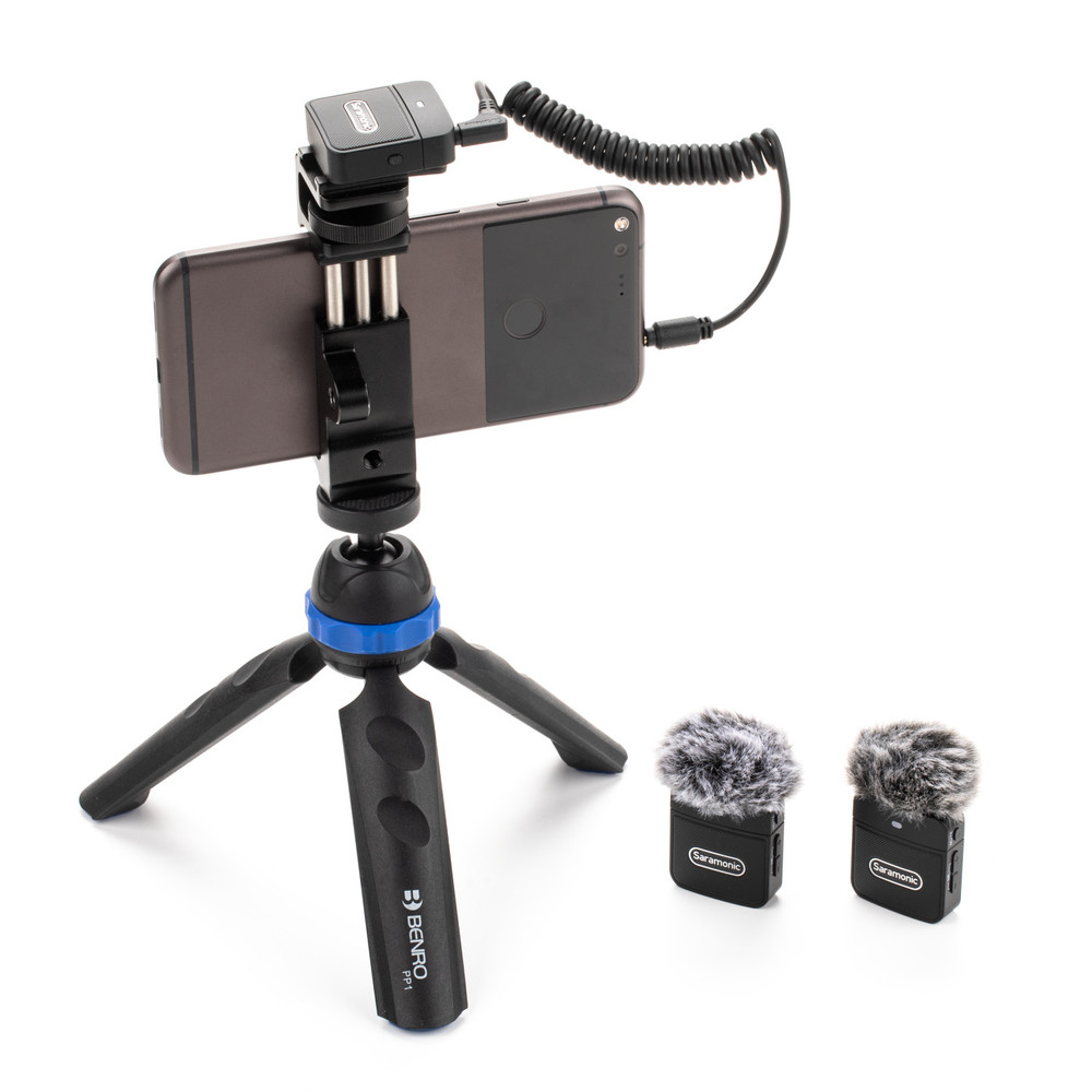 Saramonic Blink 100 B2 Ultra-Portable 2-Person Clip-On Wireless Microphone System for Cameras & Mobile Devices