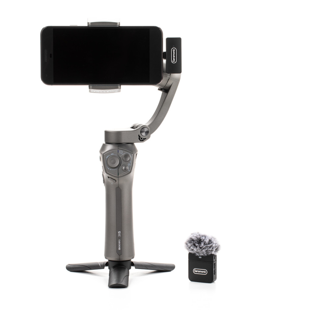 Saramonic Blink 100 B5 Clip-On Wireless Mic System for iPhone 15, Android Devices, iPads & Computers w/ USB-C