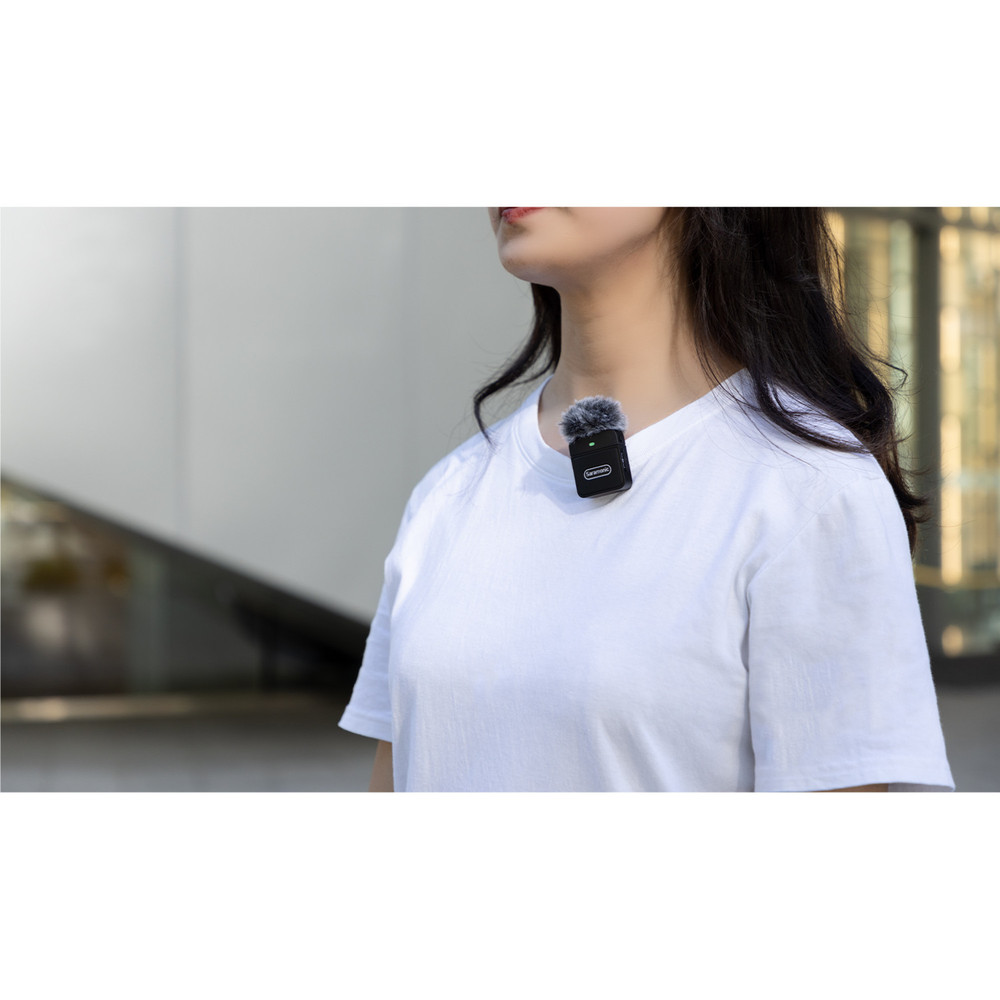 Saramonic Blink 100 B5 Clip-On Wireless Mic System for iPhone 15, Android Devices, iPads & Computers w/ USB-C