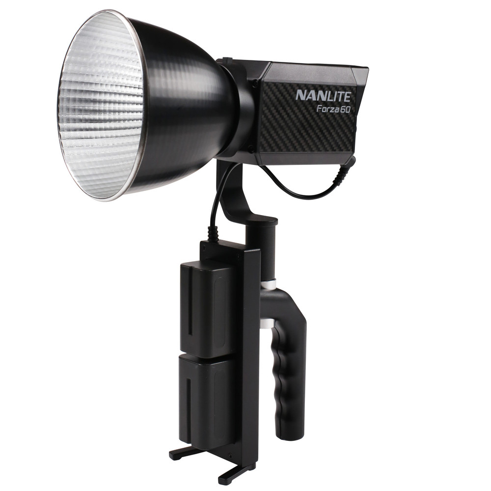 Nanlite Forza 60 LED Spotlight Kit Includes NPF Battery Grip and Bowens S-Mount Adapter (Open Box)