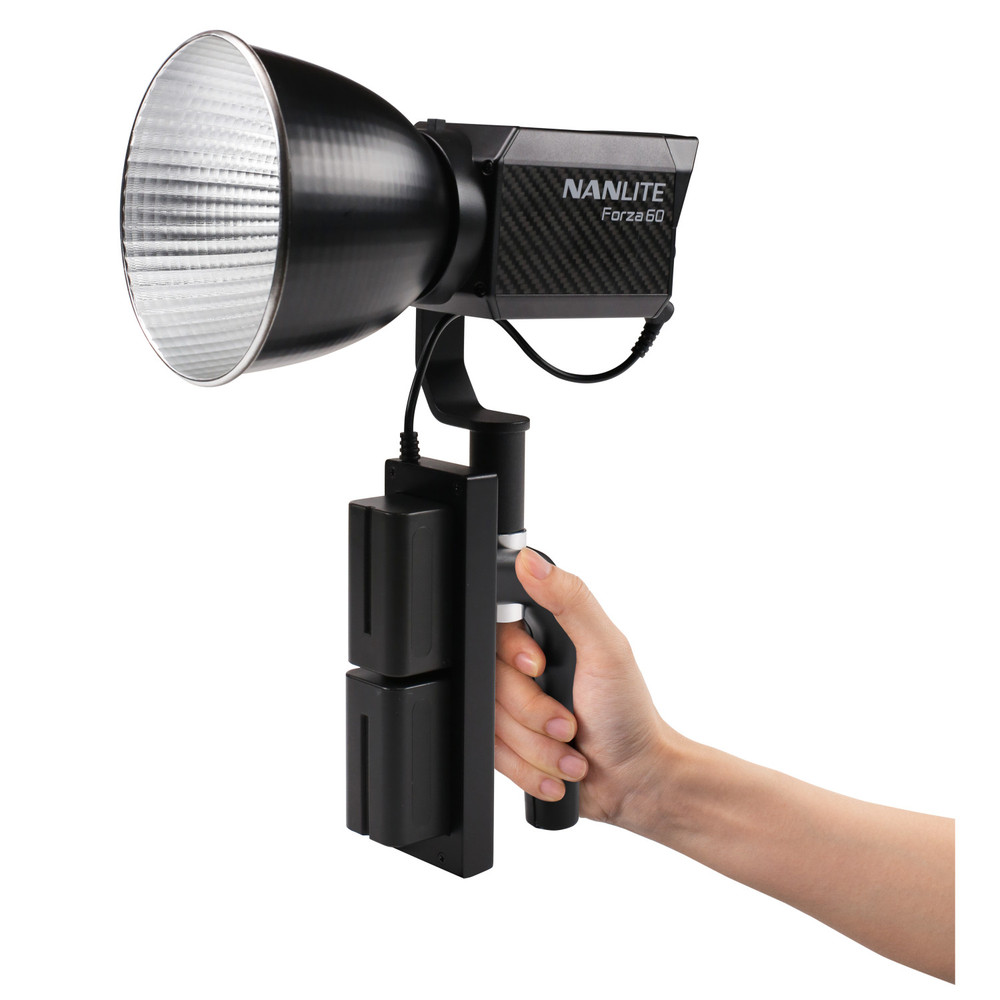 Nanlite Forza 60 LED Spotlight Kit Includes NPF Battery Grip and Bowens S-Mount Adapter (Open Box)
