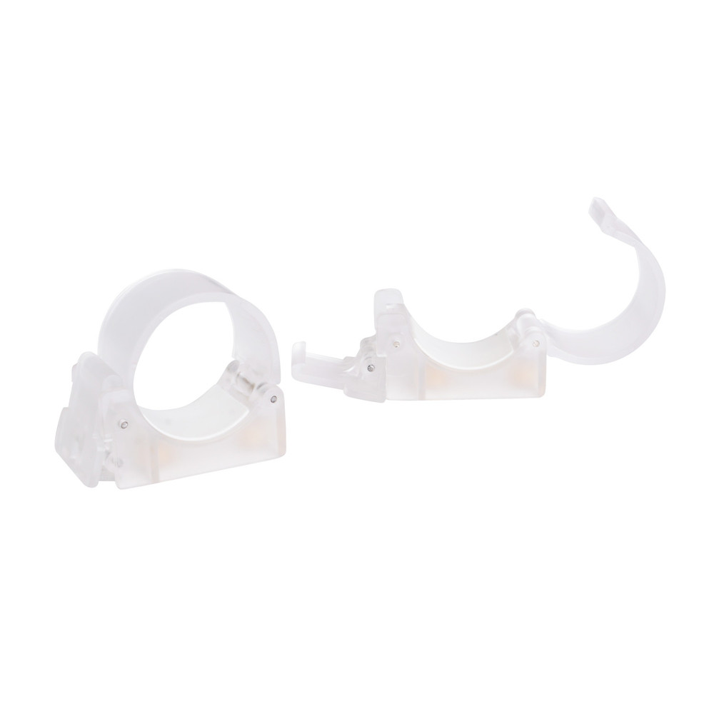 Nanlite PavoTube Transparent Polycarbonate T12 LED Tube Mounting Clip with 1/4-20in Receivers (Open Box)