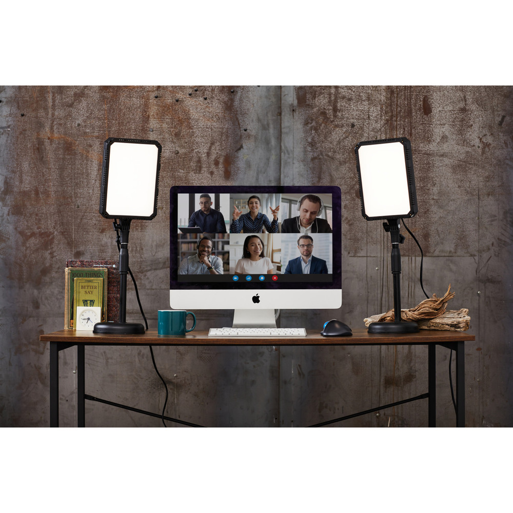 Nanlite Compac 24B Adjustable Bicolor Soft Light LED Panel 2-Light Desktop Kit (Open Box)