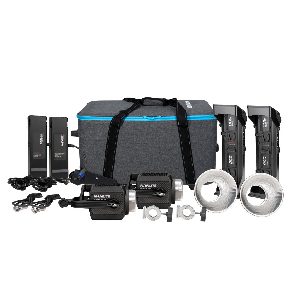 Nanlite Forza 500 LED Spotlight 2-Light Kit (Open Box)