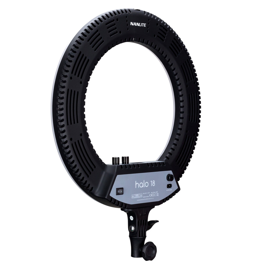 Nanlite Halo 18  Dimmable Adjustable Bicolor 18in LED Ring Light (Open Box)