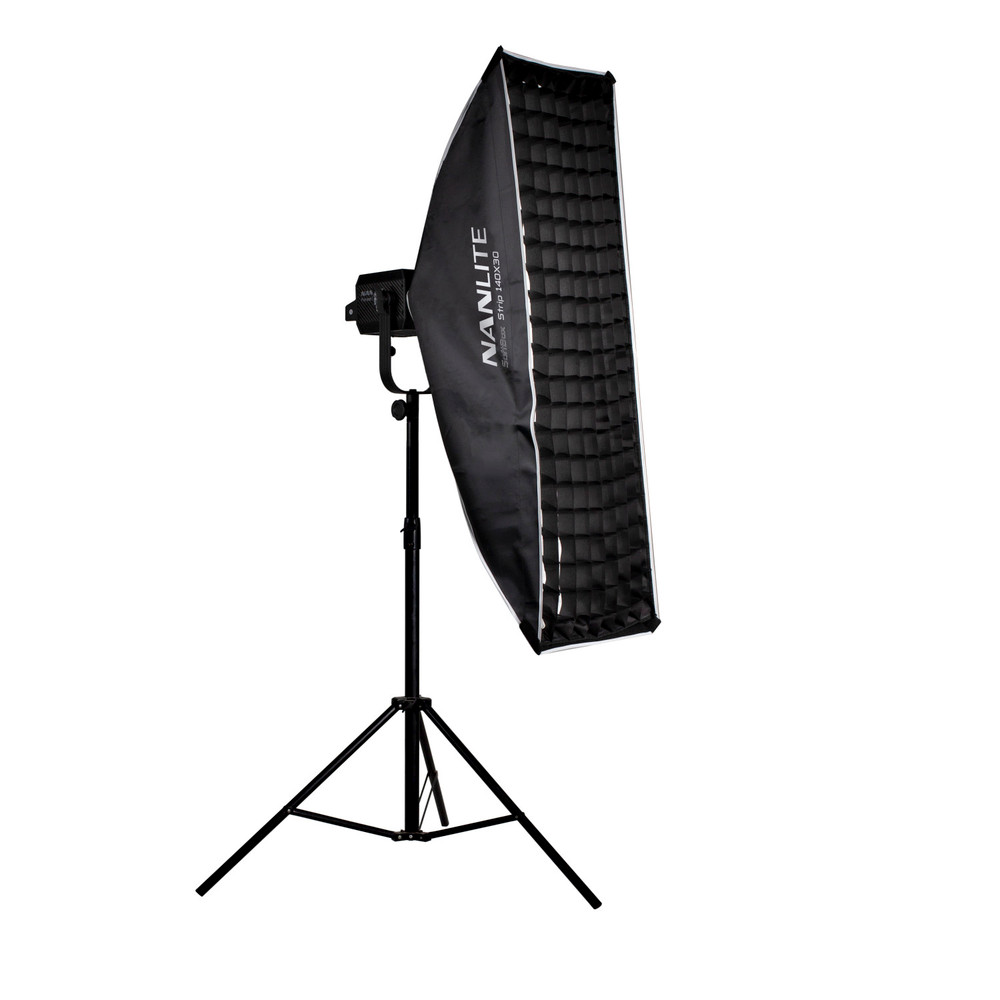 Nanlite Asymmetrical Stripbank Softbox with Bowens Mount (18x43in) (Open Box)