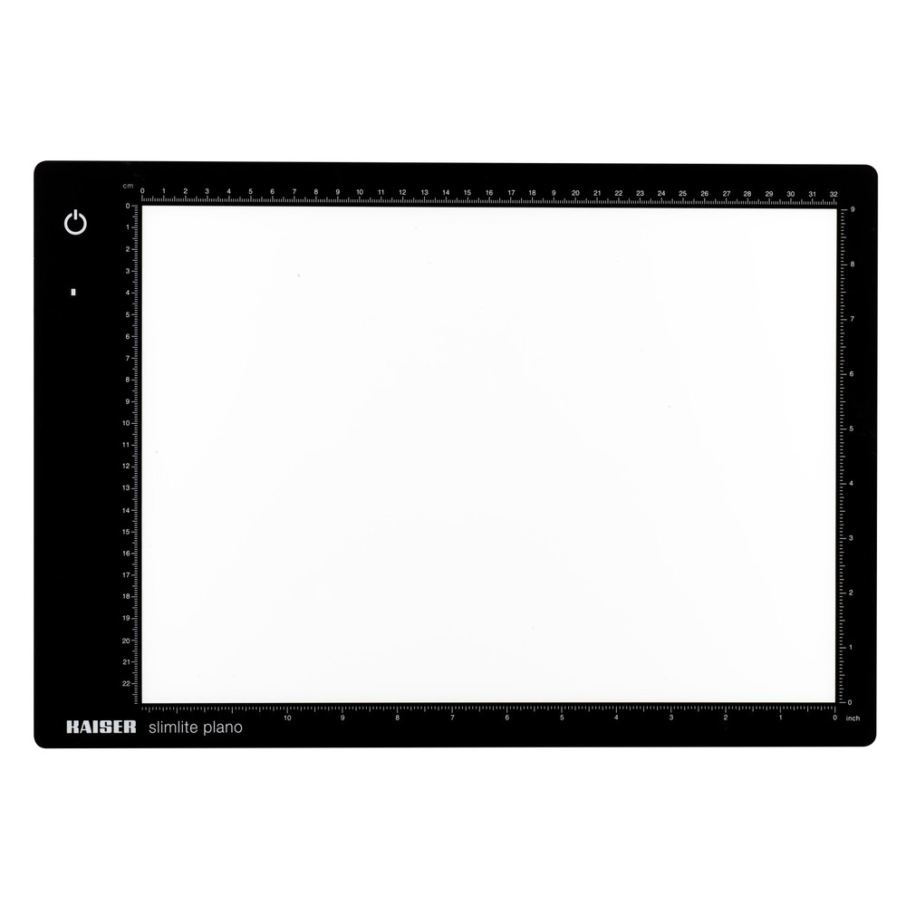 Kaiser Slimlite Plano 5000K 10.5x15.5" Battery/AC Thin Dimmable LED Lightbox (202454)