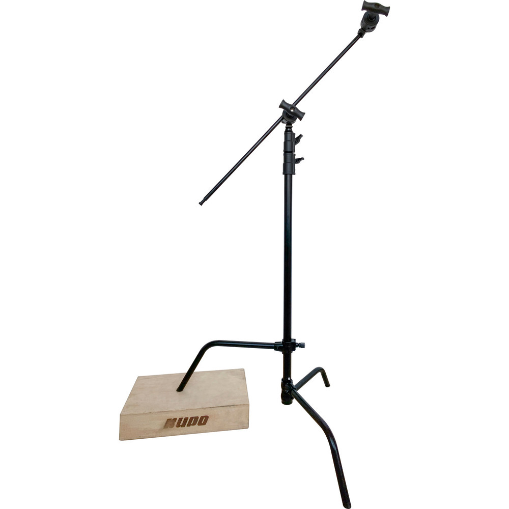 Kupo 40In Master C-Stand With Sliding Leg Kit & Quick-Release System (Stand With 2.5In Grip Head & 40In Grip Arm With Hex Stud)  - Black (Open Box)
