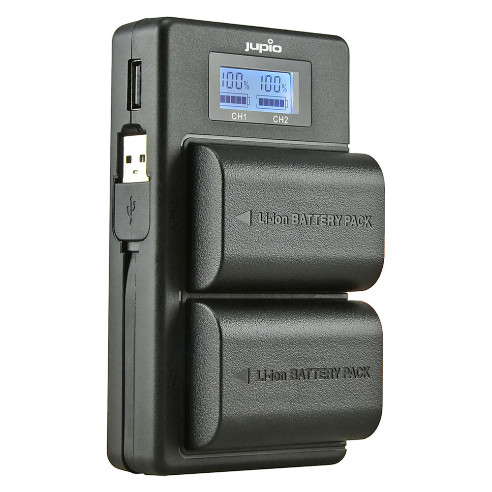 Dedicated Duo Charger LCD for Canon LP-E6N |