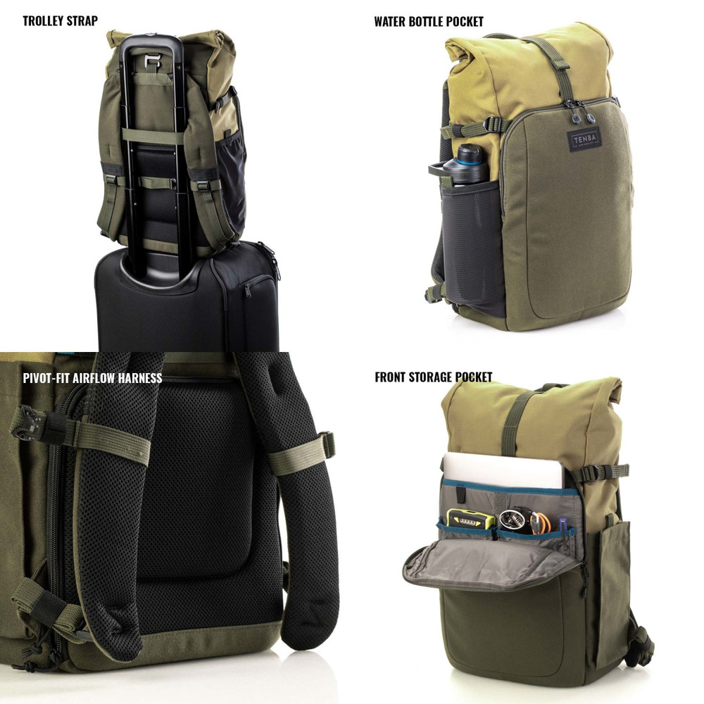 Tenba Fulton v2 14L Backpack - Tan/Olive (Open Box)