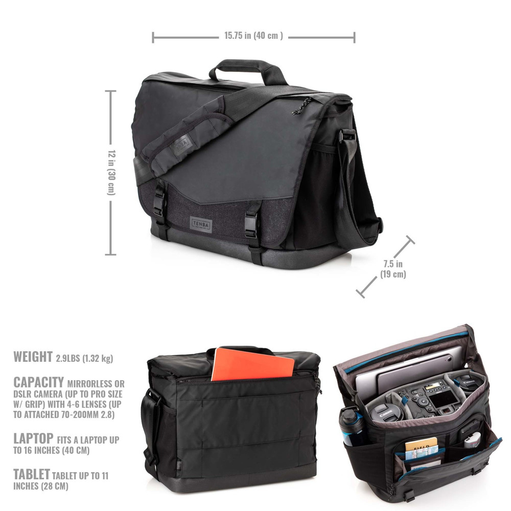 Tenba DNA 16 Pro Messenger Bag - Black