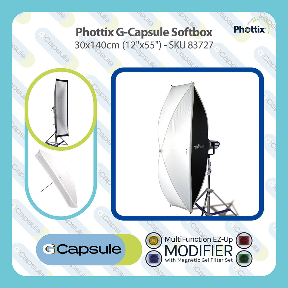 Phottix Phottix G-Capsule Softbox 30x140cm (12"x55")