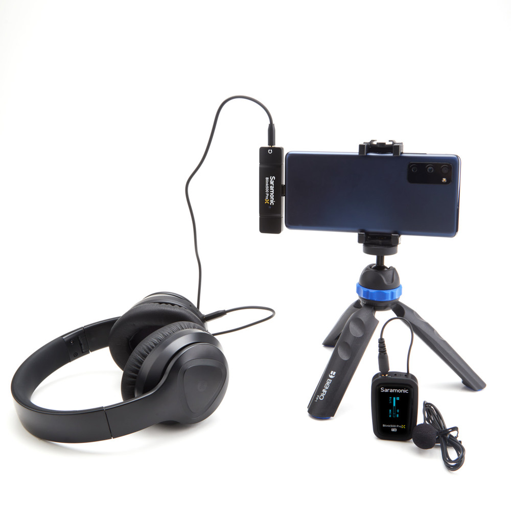 Saramonic Blink 500 ProX B5 Wireless Mic w/ Lavalier & USB-C Receiver for iPhone 15, Android, iPad & Computers