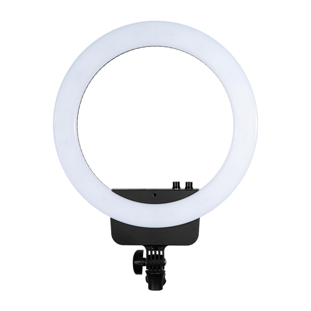 Nanlite Halo 16 Bicolor 16in LED Ring Light with USB Power Passthrough Battery Kit with Light Stand