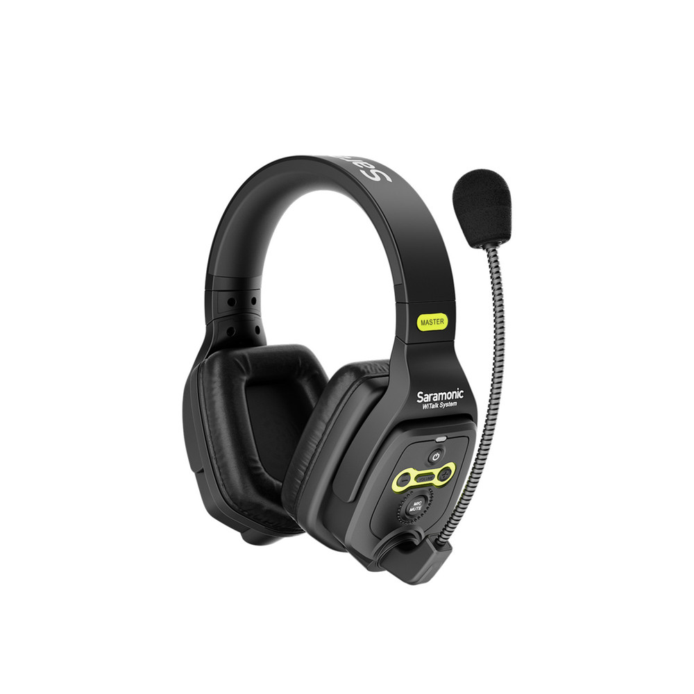 Saramonic WiTalk-DMH Dual-Ear Wireless Intercom Master Headset for the WiTalk Intercom System & Carry Case