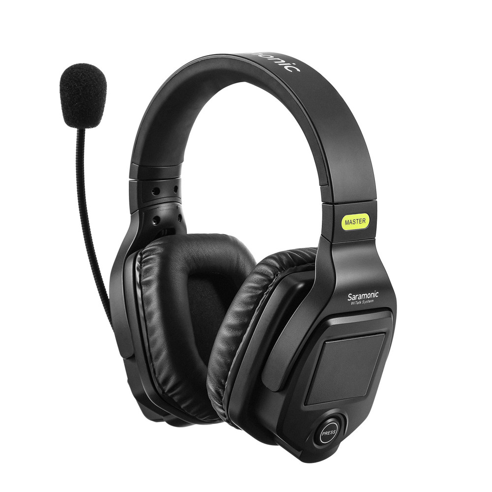 Saramonic WiTalk-DMH Dual-Ear Wireless Intercom Master Headset for the WiTalk Intercom System & Carry Case