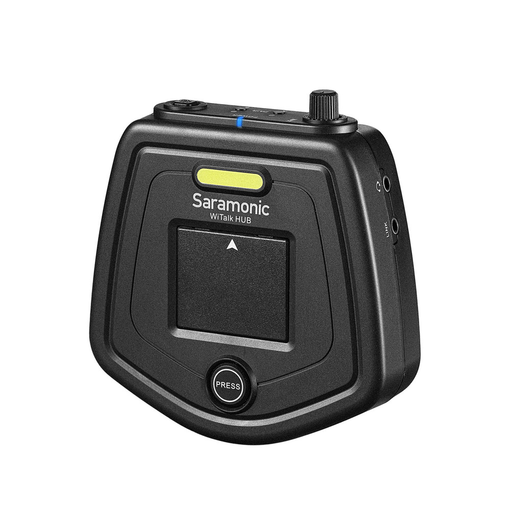 Saramonic WiTalk-Hub Base Station for up to 8 Wireless & 1 Wired Intercom Headsets with Belt Clip & Link