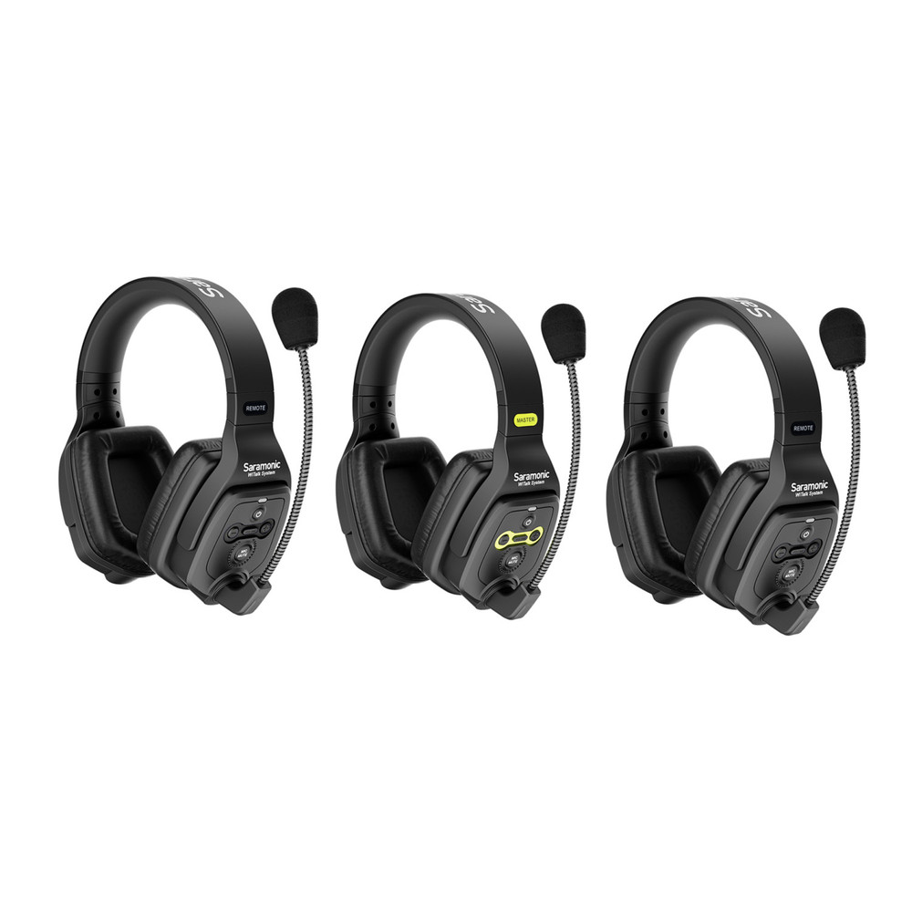 Saramonic WiTalk-WT3D 3-Person Full-Duplex 1.9GHz Wireless Dual-Ear Headset Intercom System with Hard Case