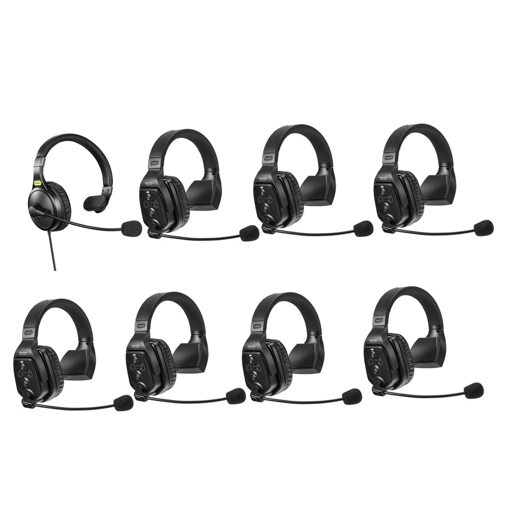 Saramonic WiTalk-WT8S 8-Person Full-Duplex 1.9GHz Wireless Single-Ear Headset Intercom System with Hub & Case
